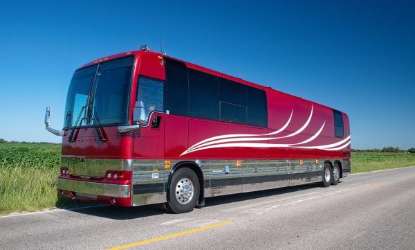 Red Pacemaker Entertainer Coach Exterior