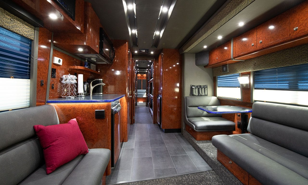 tour buses with bunk beds