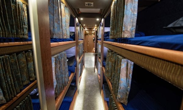 Tour bus bunks