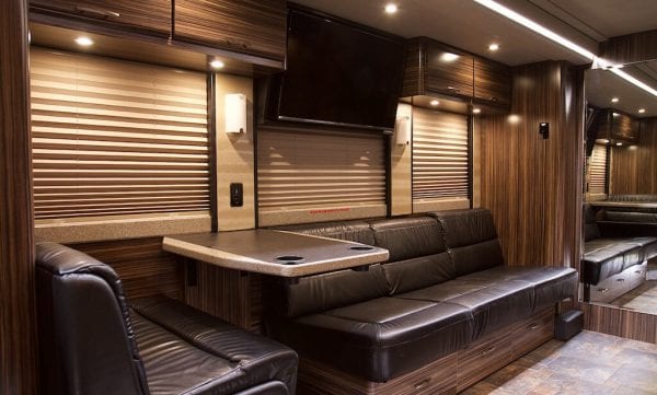 Wisdom tour bus lounge