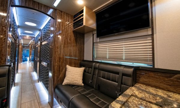 Entertainer tour bus lounge