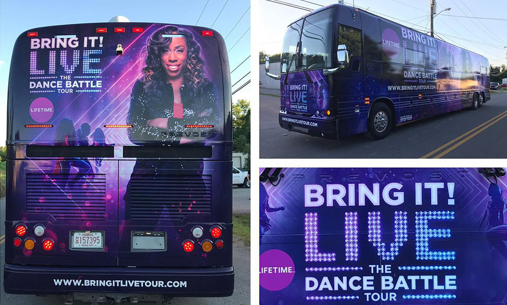 theatrical groups Performance group tour bus