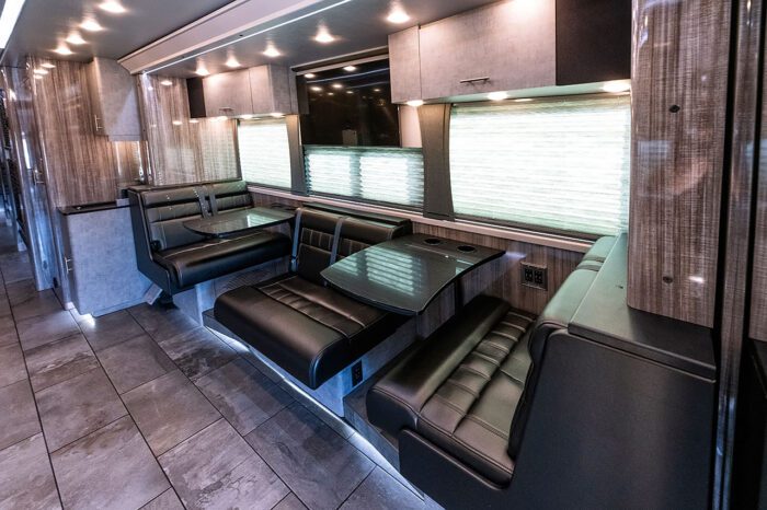 jayhawk coach interior Jayhawk entertainer coach for lease