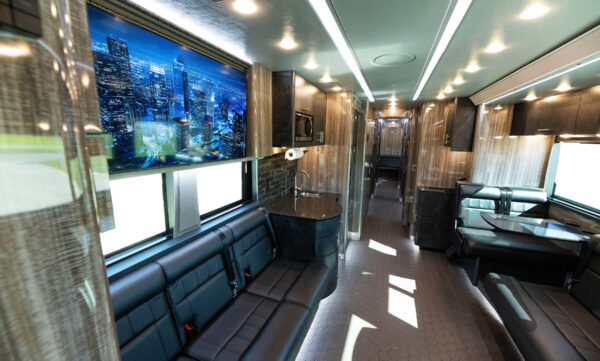 Front Lounge Entertainer Tour Bus