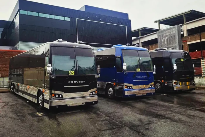 Three Entertainer Tour Buses