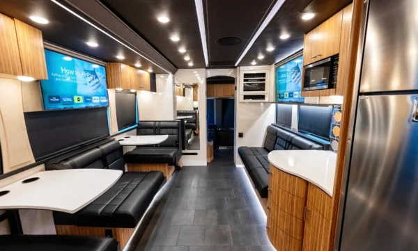 Outlaw Tour Bus Front Lounge