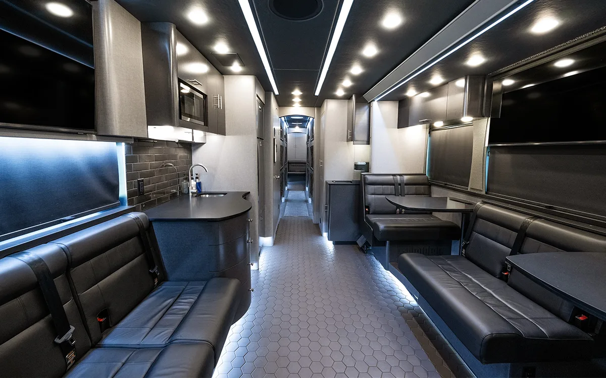 Custom Prevost X3 45 Vip Custom Motorcoach Lounge